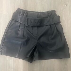 Express Vegan Leather Shorts